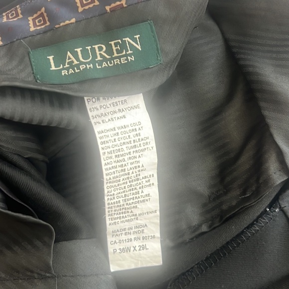 Lauren Ralph Lauren men’s black slacks size 36WX29Lv - Picture 2 of 6